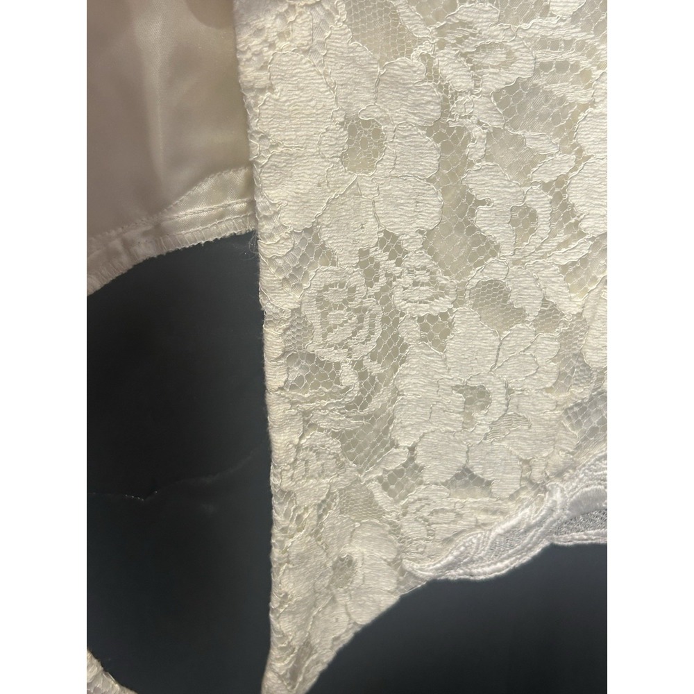 Scott McClintock Lace Formal Dress/Gown Vintage Size 12 Ivory Lace Coquette 80s - Picture 10 of 16